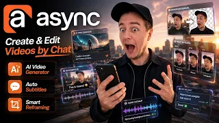 async all in one ai creator tool to generate and edit videos through chat