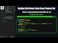 Hacking Code Reveal with Progress Bar Neon Hacker Terminal Animation using HTML CSS JS