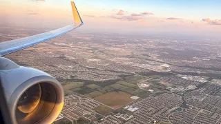 American Airlines Boeing 737-823 SFP Soft Dusk Landing in Dallas Ft Worth RWY 17L KDFW