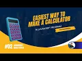 Easiest way to make a calculator in JavaScript programme Basic JavaScript Class 02