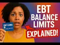 EBT Balance Limits EXPLAINED Don t Lose Your SNAP Benefits