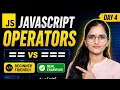 Operators in JavaScript Explained in Detail