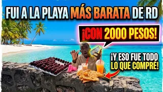 FUI A LA PLAYA MÁS BARATA DE RD 🇩🇴¡CON 2000 PESOS!CY ESO FUE TODO LO QUE COMPRÉ 😱