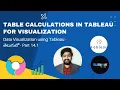 Mastering Table Calculations in Tableau Desktop Unleashing Advanced Data Analysis - Part 1
