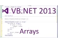 VB NET 2013 - Arrays