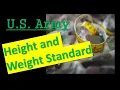 Army Height and Weight Standard