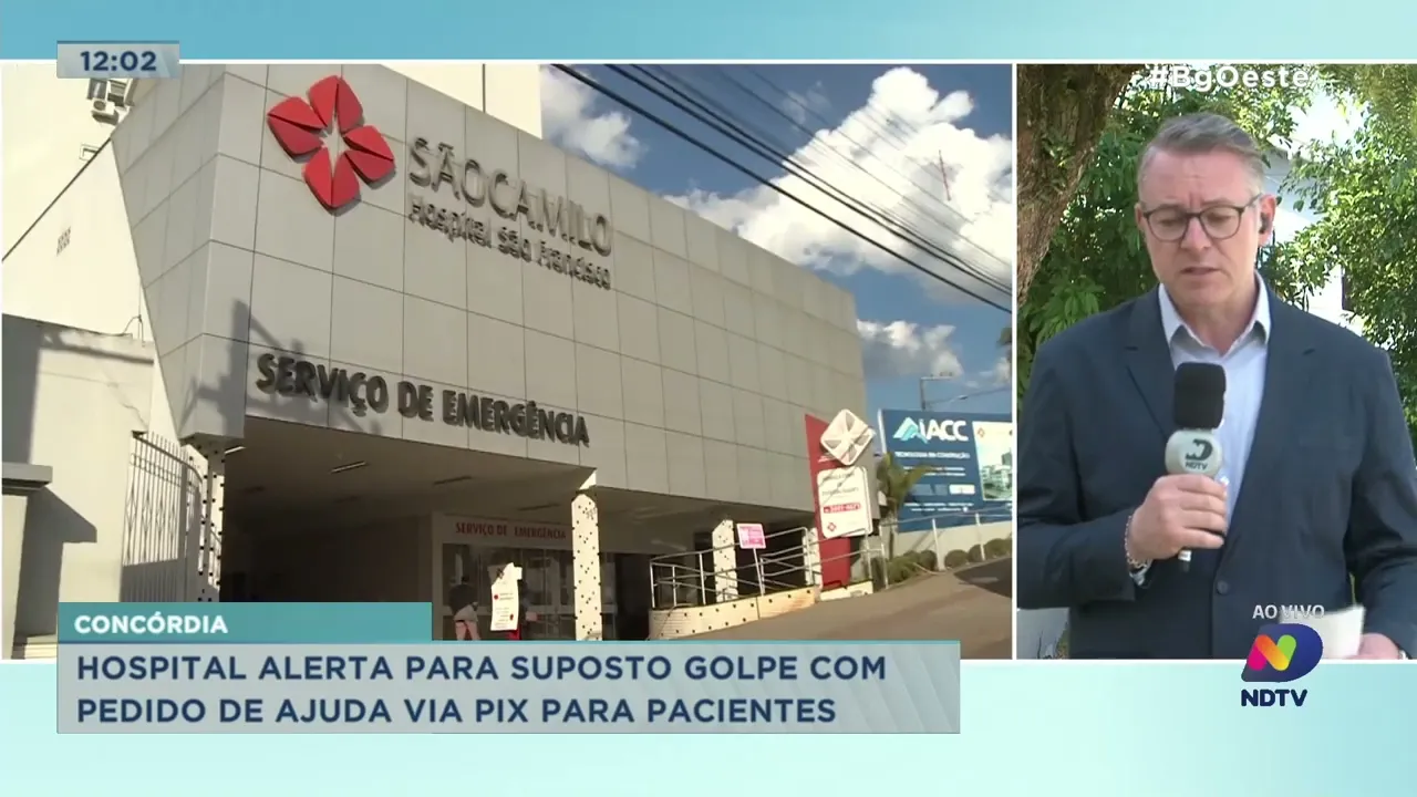 Concórdia: Hospital alerta para suposto golpe com pedido de ajuda via Pix para pacientes