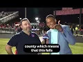 Chad Ricardo Fox5DC interviews Jason from Moderately MOCO at QO vs NW football game on 2024