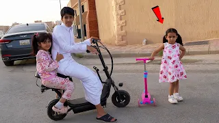 لين ونواف يتفقون على لولو بالسكوتر 