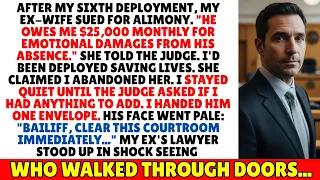 I Stayed Silent In Court After Ex Wife Sued Me For 25K Monthly Until I Handed Judge One Envelope 