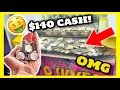 140 CASH Inside This ARCADE Coin Pusher COIN PUSHER