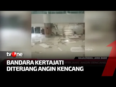 Plafon dan Sekat Bandara Kertajati Ambruk Diterjang Angin Kencang