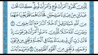 سورة التحريم من ١٠ الى ١٢ 