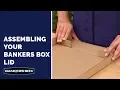 Bankers Box Lid Assembly - Kraft Box