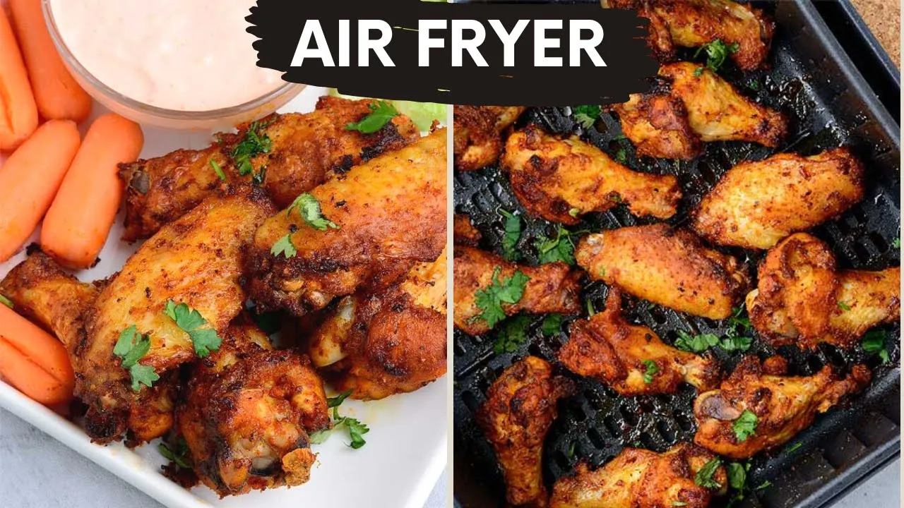 My all time favorite Air Fryer Chicken Wings Recipe   Easy and delicious!   Chef Lola