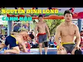 Lagu NGUYỄN ĐÌNH LONG thi đấu quá hạy tại CANH NẬU mens Traditional Viet Nam wrestling.