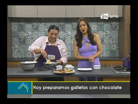 Hoy preparamos galletas con chocolate