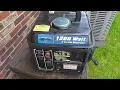 Eagle River ERG1200 Generator New Fuel 35 1 To Be Safe and Fried My Kill-A-Watt Meter