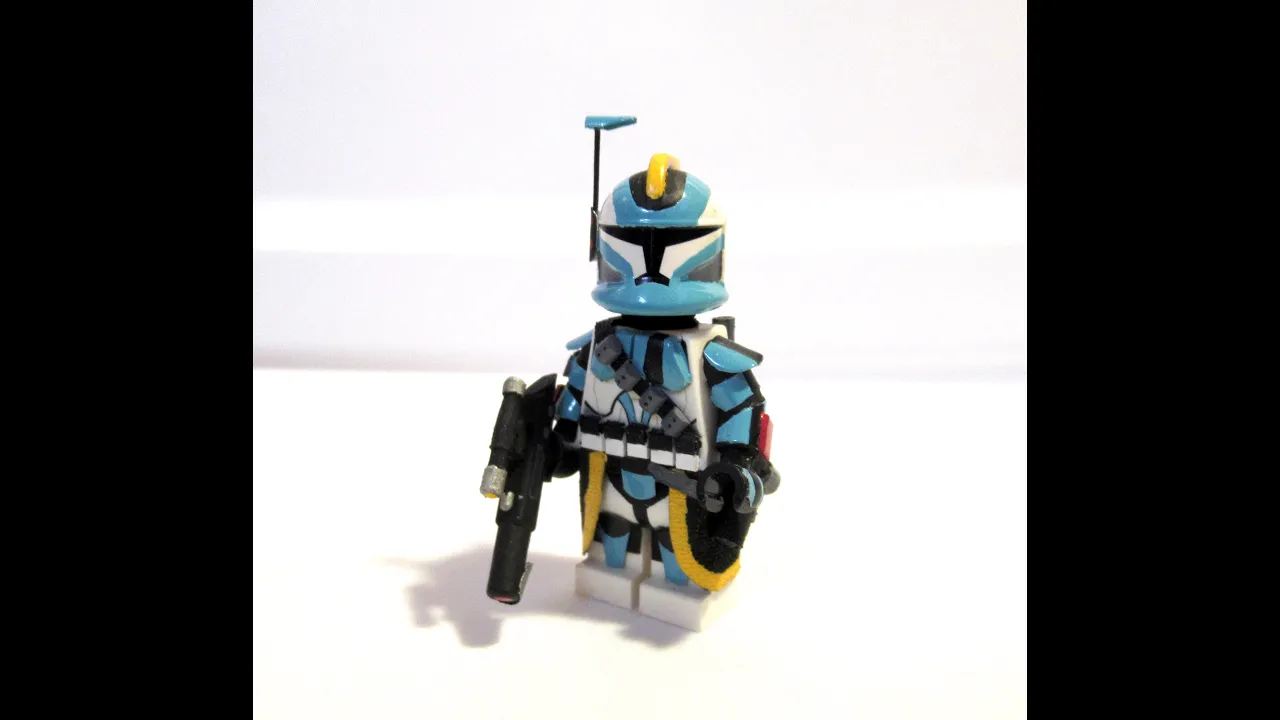 How to make a custom Lego Star Wars 501st Clone Trooper - Tutorial. 