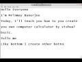 Tutorial 2 - How to create your own calculator in visual basic with Codes