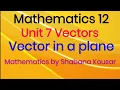 An other notation for representing vectors in plane Unit 7 Maths 2nd year