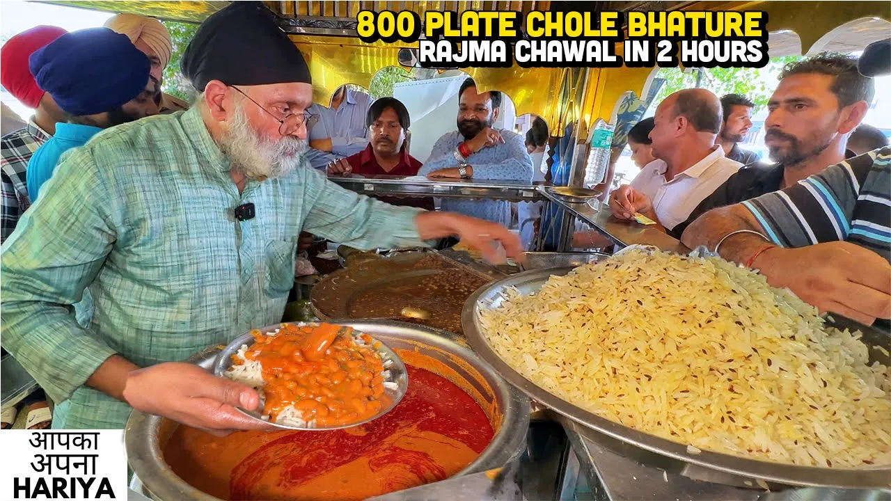 40/- Rs Street Food India   Giani ji ke Labalab Chole Bhature, Rasile Rajma Chawal & Dal Mah Pratha
