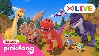 🔴 EN VIVO | Dinosaurios para Niños | Dinocitos 1,2🦖 | Canciones Infantiles | Pinkfong en español