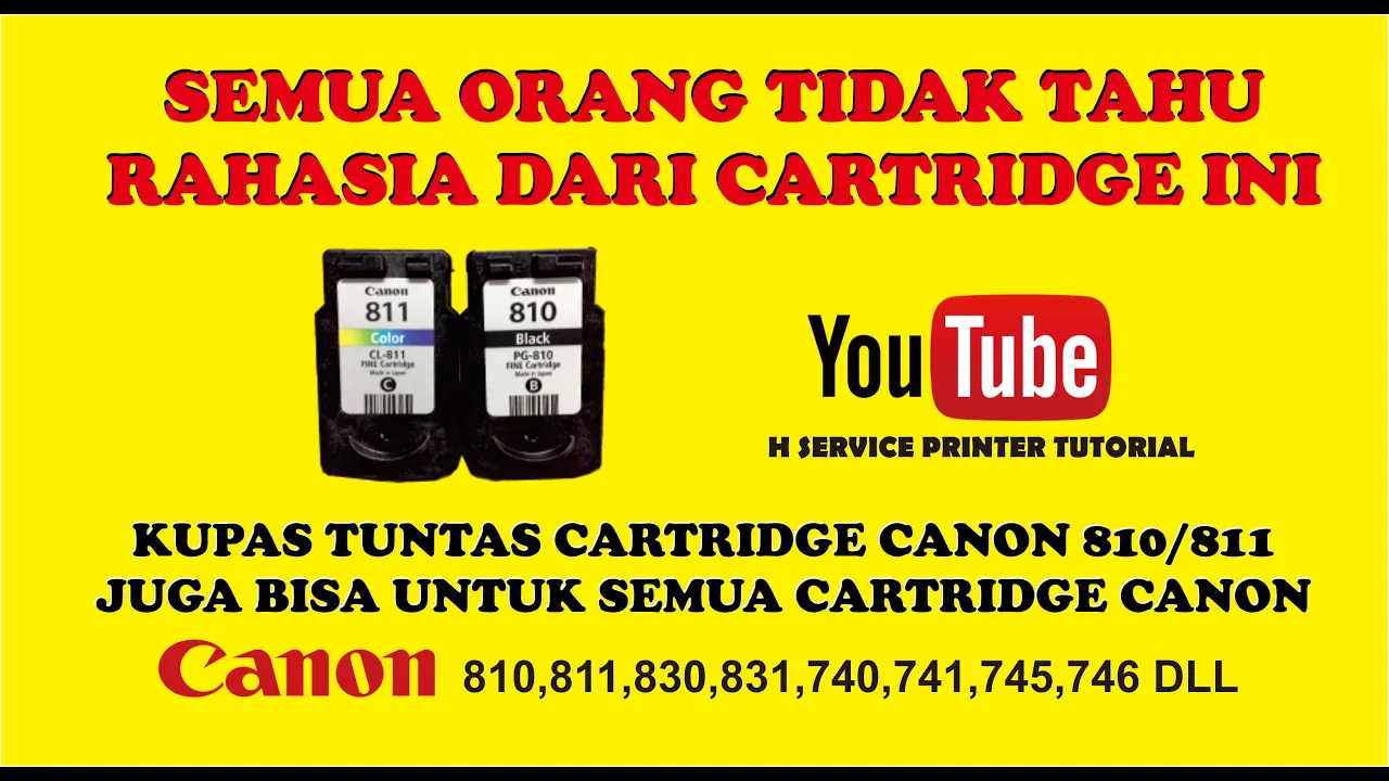 Cara Mengatasi Printer Canon Ip 2270 Eror Lampu Blink 13 kali.. 