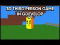 3d third person prototype in gdevelop v1 showcase