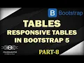 08 Bootstrap 5 Tables Bootstrap 5 Table Classes Responsive Tables Bootstrap 5