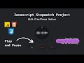 How To Create a Stopwatch Using HTML CSS and Javascript with Pause and Resume Button