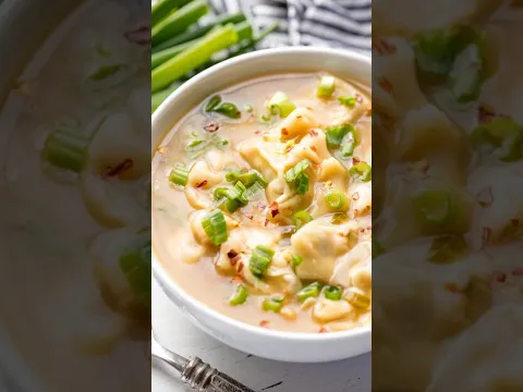 Restaurant Style Wonton Soup #recipe #soup #dinner #cooking
