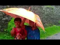 2 Hours Relaxing Walk in Heavy Rain and Thunder | ASMR Rain Sounds for Sleeping