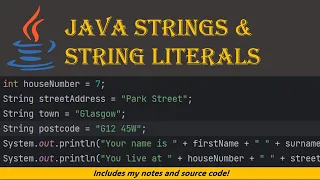Declaring Java Strings and using String literals Learn Java