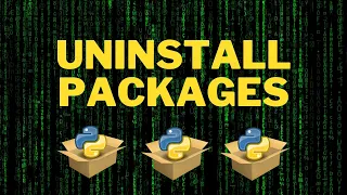 How to Uninstall Multiple Python Packages Using PIP 2024
