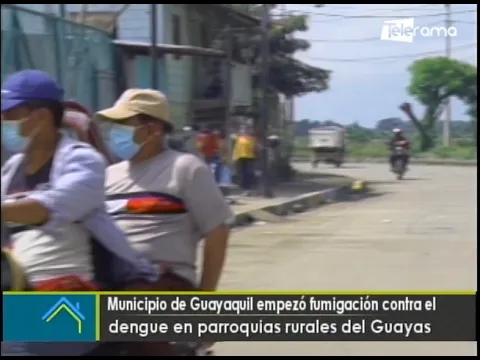 Municipio de Guayaquil empezó fumigación contra el dengue en parroquias rurales del Guayas