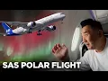 SAS Scandinavian Airlines A350 Polar Flight - Northern Light Onboard