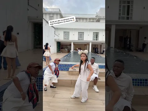 Hala yung mga foreigners sa likod!🙈 #alyonabaquial #dance #funny