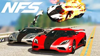 Pete Crash Scene NEED FOR SPEED Remake BeamNG Drive 