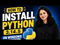 Install Python 3 14 5 on Windows 11 Add to PATH and Verify pip