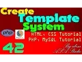 Create Template System 42 Frame Background Size PHP MySQL CSS Tutorial Series