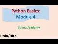 Python Module 4 Lesson 1 Nested Conditions Urdu Hindi Saima Academy