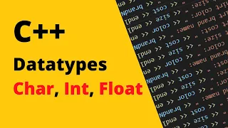 C Datatypes - Char Int Float Visual Studio Code