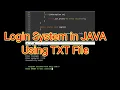 Login and Registration from TXT File