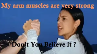 my boyfriend cant beat my arm wrestling