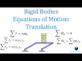 Rigid Bodies and Equations of Motion Translation Learn to solve any question