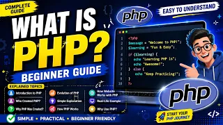 Learn PHP from Scratch What is PHP Easy PHP Tutorial for Beginners