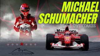 michael schumacher top 5 overtakes