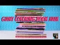 Giant Coloring Book Haul From Amazon Completed Pages PaulAndShannonsLife