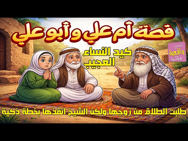 ⁣قصة ابو علي وام علي - قصة عن كيد النساء العجيب !!! طلبت الطلاق من زوجها ولكن الشيخ انقذها بخطة ذكية